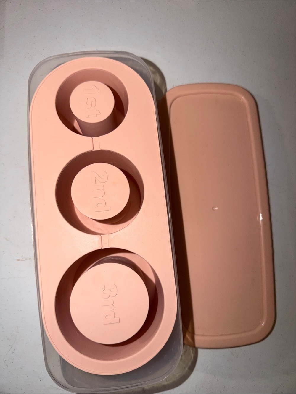 Stanley Peach Silicone 3-Compartment Meal Prep Container